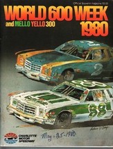 Charlotte Motor SPEEDWAY-WORLD 600 PGM-1980-NASCAR-PETTY-EARNHARDT-WALTRIP#88 Vf - £83.94 GBP
