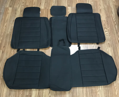 Primary image for Universal Leather Car Seat Covers, Waterproof Faux Leatherette Cushion Cover Set