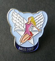 Miss Hap Classic Nose Art Usaf Usa Lapel Pin Badge 1 Inch - $5.68