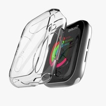 Clear Case Compatible with Apple Watch Case 44/45mm Series 5 6 7 SE, Bumper Case - £6.32 GBP