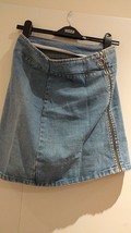 Womens Skirts Asos Size 10 Cotton Blue Skirt - $18.00