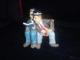 Extremely Rare! Laurel and Hardy Reading a Book Figurine Statue - $135.00