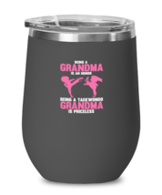 Wine Tumbler Stainless Steel Insulated Funny Taekwondo Grandma Martial Art  - £26.33 GBP