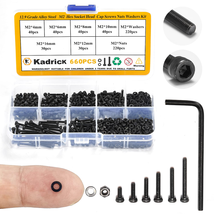 660PCS M2 Metric Screws Nuts Washers Kit – 12.9 Grade Alloy Steel Bolts - $14.43