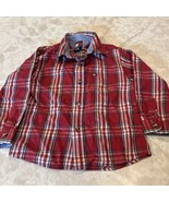 Tommy Hilfiger boys  size 3t button down striped Flannel shirt - $11.04