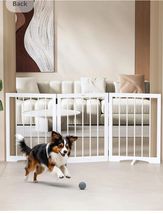 3 Panel Pet Gate for Doorways, Hallways, Stairs - $34.65