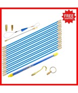 High-Quality 50ft Electrical Fish Tape Kit with Brass Connectors &amp; Stora... - $917.59 MXN