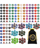 DND Dice Sets - 26 X 7 Polyhedral Dice (182Pcs) with a Large Drawstring ... - $34.56