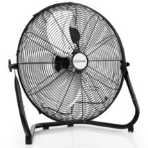 20 Inch Industrial Floor Fan 3 Speed Air Circulator with 225 Adjustable ... - $101.99