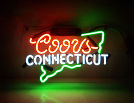 New Coors Connecticut Handcraft Home Wall Man Cave Lamp Art Sign Neon Sign 11&quot; b - £55.15 GBP
