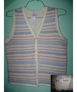 Beautiful Metalic Multicolor Knit Ladies Vest Sz S NEW - $8.23 CAD