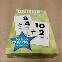 Early Division Flashcards Math Big Cards School Tools Leap Year Publishing - $9.12