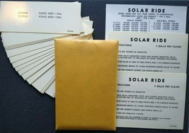 Solar Ride Pinball Machine Game Score Instruction Card Set 1978 NOS Orig... - £32.51 GBP