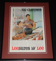 1959 Lee Leesures 11x14 Framed ORIGINAL Vintage Advertisement - £39.56 GBP