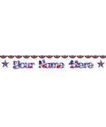 Independence Day Custom Created Web Banner 4th of July Stars  border ban... - £5.59 GBP