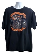 Motorcycle Biker Graphic shirt Don&#39;t mess old bikers just don&#39;t look crazy 2XL - £15.14 GBP