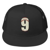 Number 9 Varsity Font Embroidered Trucker Hats Adjustable Hat Women Baseball Cap - $33.27