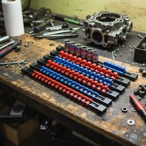 6-Piece Socket Organizer Set, ABS Plastic, Fits 1/4-, 3/8-, 1/2-Inch Soc... - $402.58 MXN