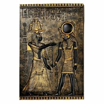 Egyptian God Horus Relief Frieze Plaque Wall Sculpture Replica Reproduction - £54.60 GBP