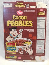 Flintstones 1994 Post Cocoa Pebbles Cereal Box Stoneage Stuff from Bedro... - $7.95