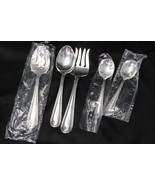 Oneida Becket Serving Spoons and Meat Fork Set of 5 - $32.33