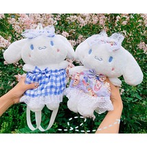 Sanrio Cinnamoroll Soft Plush Handbag, Kawaii Lolita Bunny doll Crossbody Bag - £49.49 GBP
