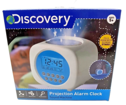 Discovery Kids Digital Alarm Clock Sound Machine Color Glowing Stars Projection - £6.13 GBP