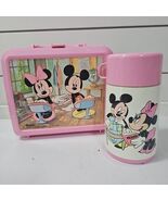 VTG Mickey & Minnie Lunch Box W/ Thermos Aladdin Pink School Passing A N... - $312.09 MXN VTG Mickey & Minnie Lunch Box W/ Thermos Aladdin Pink School Passing A N... - $312.09 MXN