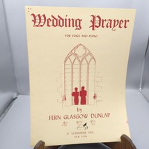 Antique Sheet Music, Wedding Prayer by Fern Glasgow Dunlap, Schirmer 1947 - £8.55 GBP