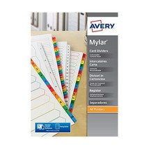 Avery 05196501 Mylar A4+ Extra Wide Pre-Printed Dividers, Multicoloured ... - $33.00