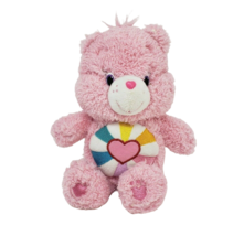 8" Care Bears 2016 Hopeful Heart Bear Rainbow Burst Stuffed Animal Plush Toy - £18.68 GBP