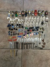 Lego Vintage Castle Medieval Knights Skeleton Weapons Shields Armor Parts Lot - £440.41 GBP