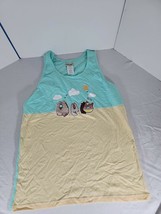 Pusheen Cats Ice Cream Theme Mint Green Choco Chip Tank Top Medium New NWOT - $17.99