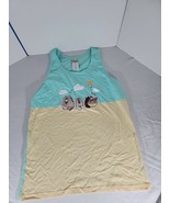 Pusheen Cats Ice Cream Theme Mint Green Choco Chip Tank Top Medium New NWOT - $337.03 MXN