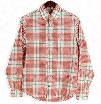 Taylor Stitch Shirt Mens 36 The Jack Plaid Long Sleeve Button Down Linen... - $41.52