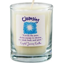 Cleansing Crystal Journey Candle&#39;s Soy Jarred Votive Candle for Ritual Use! - £7.89 GBP