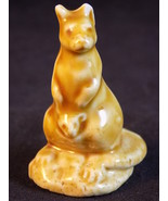 KANGAROO FIGURINE TINY MINIATURE 1&quot; Tall Ceramic Brown Mom &amp; Joey Statuette - $129.43 MXN