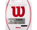 Wilson Synthetic Gut Power 16 Tennis String - Set, Yellow - £7.77 GBP+