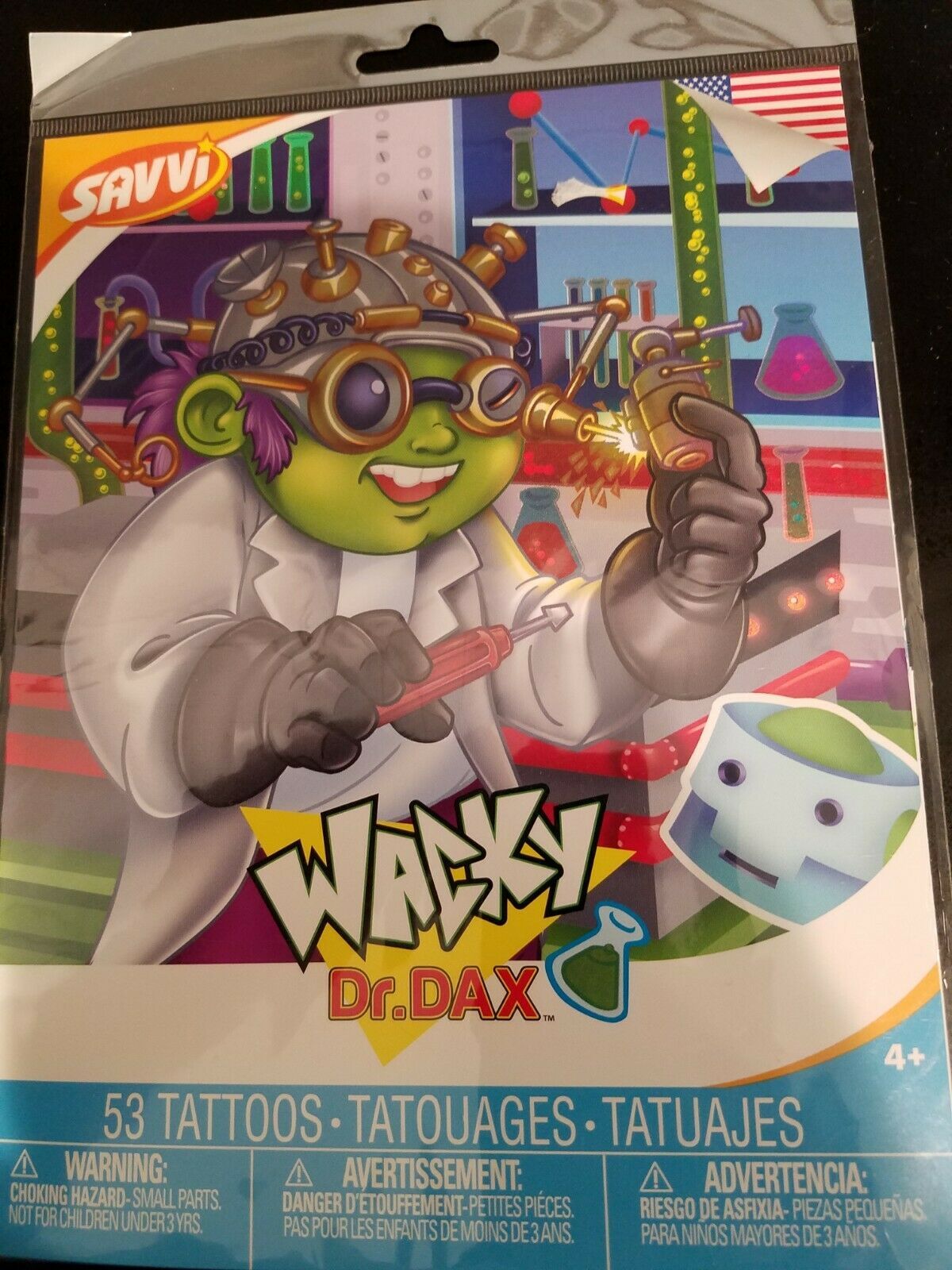 Savvi Wacky Dr. Dax Tattoos - 53 Temporary Tattoos - $6.92