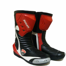 Ducati Corse Motorcycle Cowhide Leather Shoe and Glove Racing Motorbike ... - $119.99