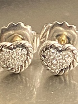 Previously Used David Yurman Chatelaine Diamond Earrings  - $320.00