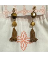 Hazen &amp; Co Tiger Eye Drop Earrings New - $101.50 CAD