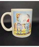 Vintage 90s Leanin Tree Coffee Mug Art by Daryl Reed With Age Comes Wisd... - $23.27