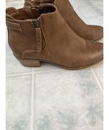 Madden Girl Boots Sz 8 Bronco Ankle Booties Brown Faux Leather Round Toe... - £25.53 GBP
