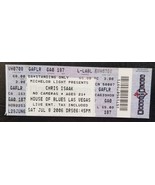 CHRIS ISAAK - ORIGINAL JULY 8, 2006 UNUSED WHOLE FULL CONCERT TICKET - $20.52 CAD
