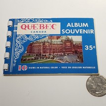 VTG Mini Souvenir Photo Album Book Quebec Canada Postcard Set 10 Views - £4.75 GBP