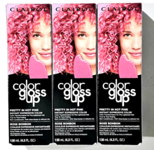 3 Pack Clairol Color Gloss Up Pretty In Hot Pink Expressive Hair Color 15 wash - £20.71 GBP
