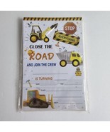 (20) Party Invitations and Envelopes Dump Truck Construction Boy&#39;s Birthday - $3.95