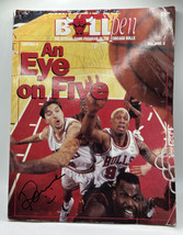 Dennis Rodman &amp; Toni Kukoc Chicago Bulls Signed Program Bullpen NBA 1997 - £139.16 GBP