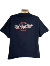 Old Guys Rule Classic Navy Blue Double Graphic Retro Novelty T-Shirt 2XL... - £15.28 GBP